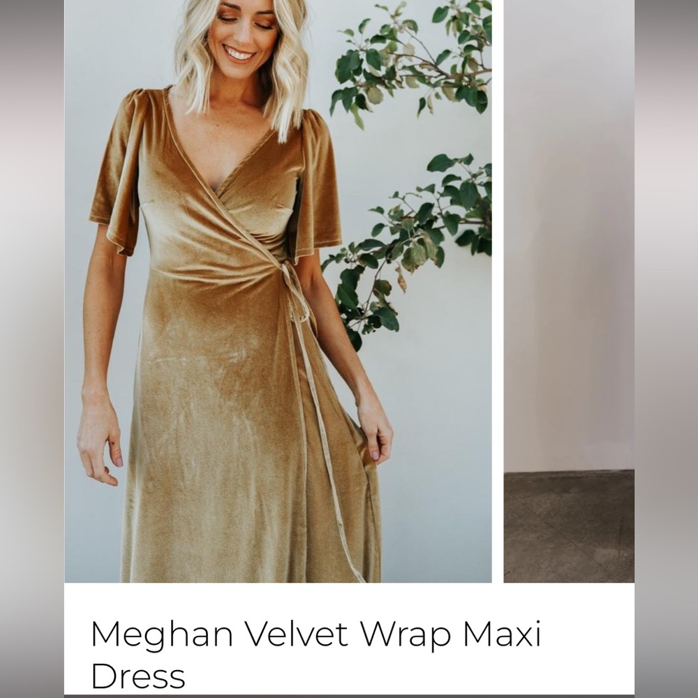 Baltic Born Meghan Velvet Wrap Maxi Dress